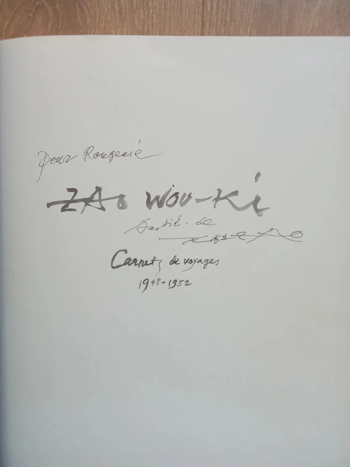 [Met handtekening] Zao Wou-Ki, Carnets de voyages, 1948-1952 – photo 4